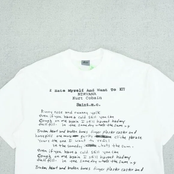 Nirvana Commemorative White Short Sleeve T Shirt